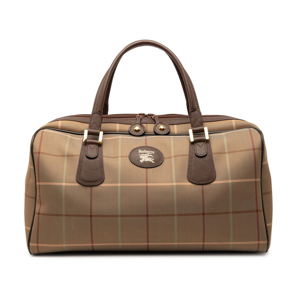 Burberry Handbags - Pre-Loved Burberry Vintage Check Canvas Boston Bag